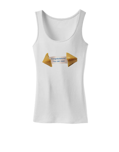 Sarcastic Fortune Cookie Womens Petite Tank Top-TooLoud-White-X-Small-Davson Sales