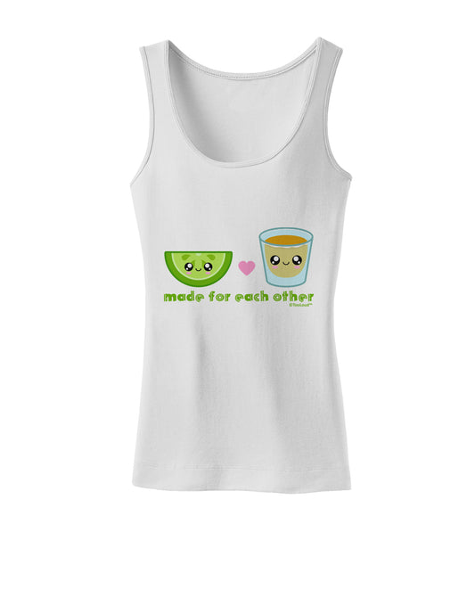 Cute Tequila Shot and Lime - Made For Each Other Womens Tank Top by TooLoud-Womens Tank Tops-TooLoud-White-X-Small-Davson Sales