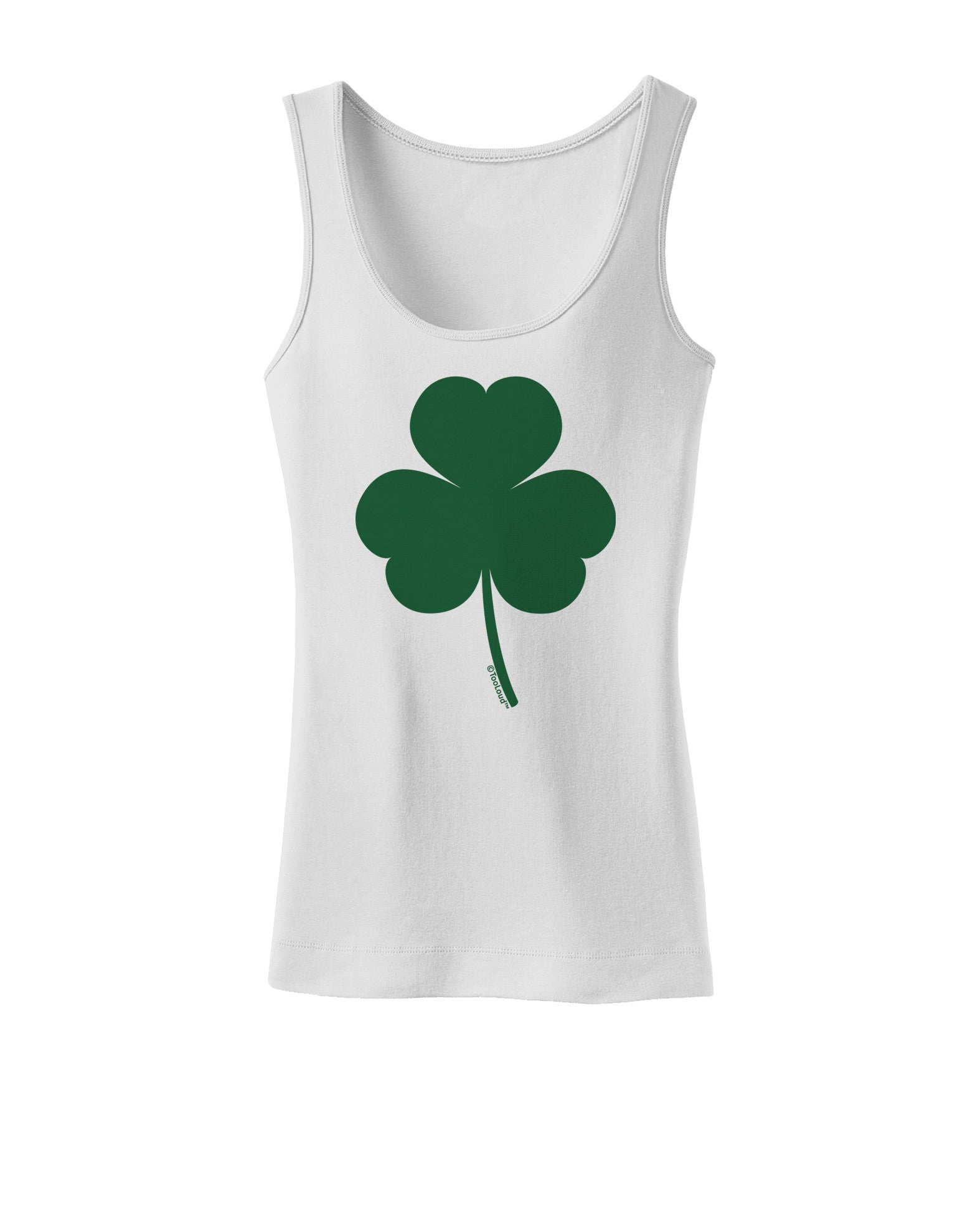 Traditional Irish Shamrock Womens Tank Top-Womens Tank Tops-TooLoud-White-X-Small-Davson Sales