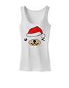 Kyu-T Face Beartholomew Santa Boy Bear Womens Tank Top-Womens Tank Tops-TooLoud-White-X-Small-Davson Sales