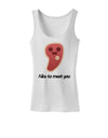 Steak - Nice to Meat You Womens Tank Top-Womens Tank Tops-TooLoud-White-X-Small-Davson Sales