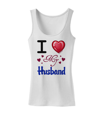 I Love Heart My Husband Womens Tank Top-Womens Tank Tops-TooLoud-White-X-Small-Davson Sales