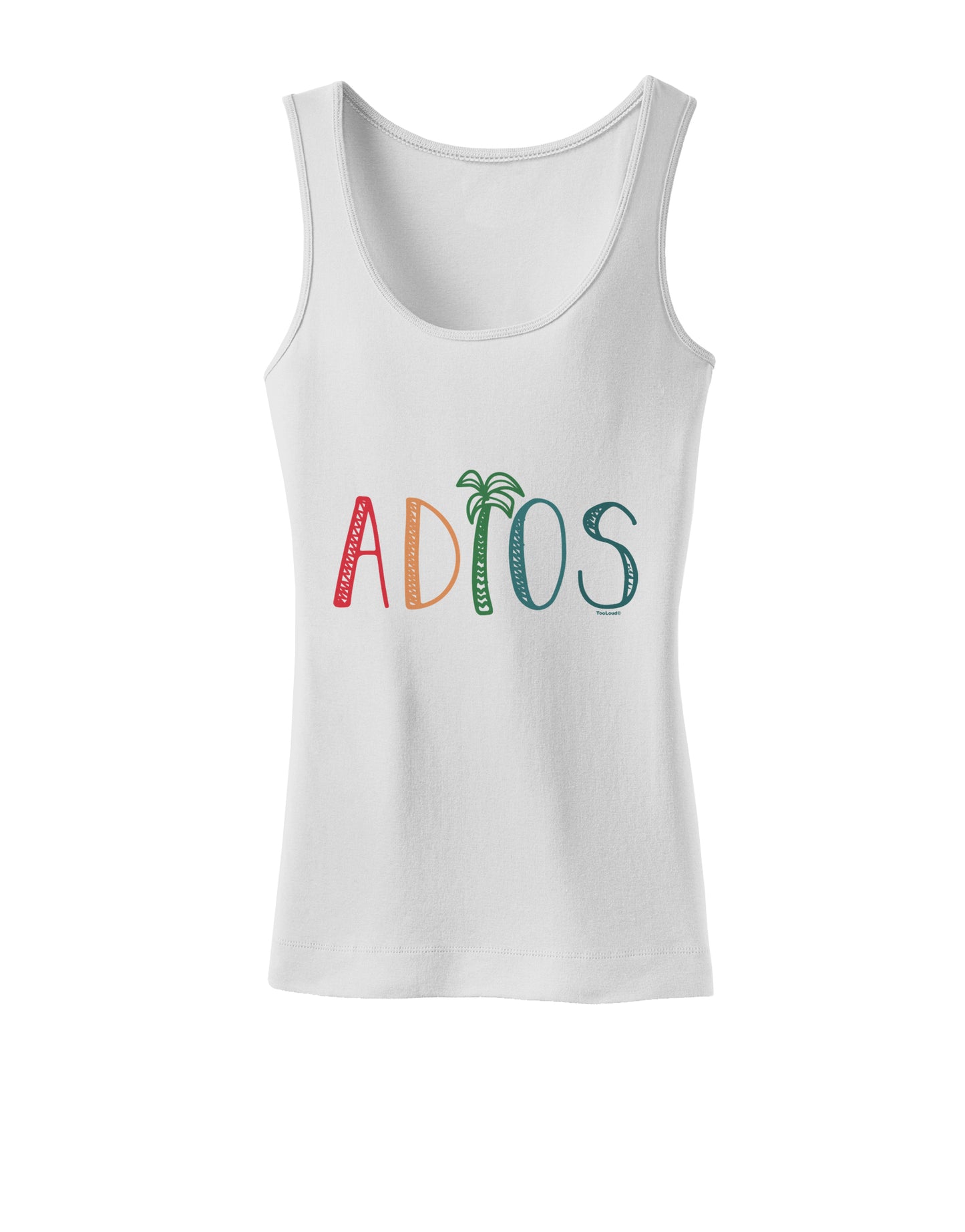 Adios Womens Petite Tank Top-Womens Tank Tops-TooLoud-White-X-Small-Davson Sales