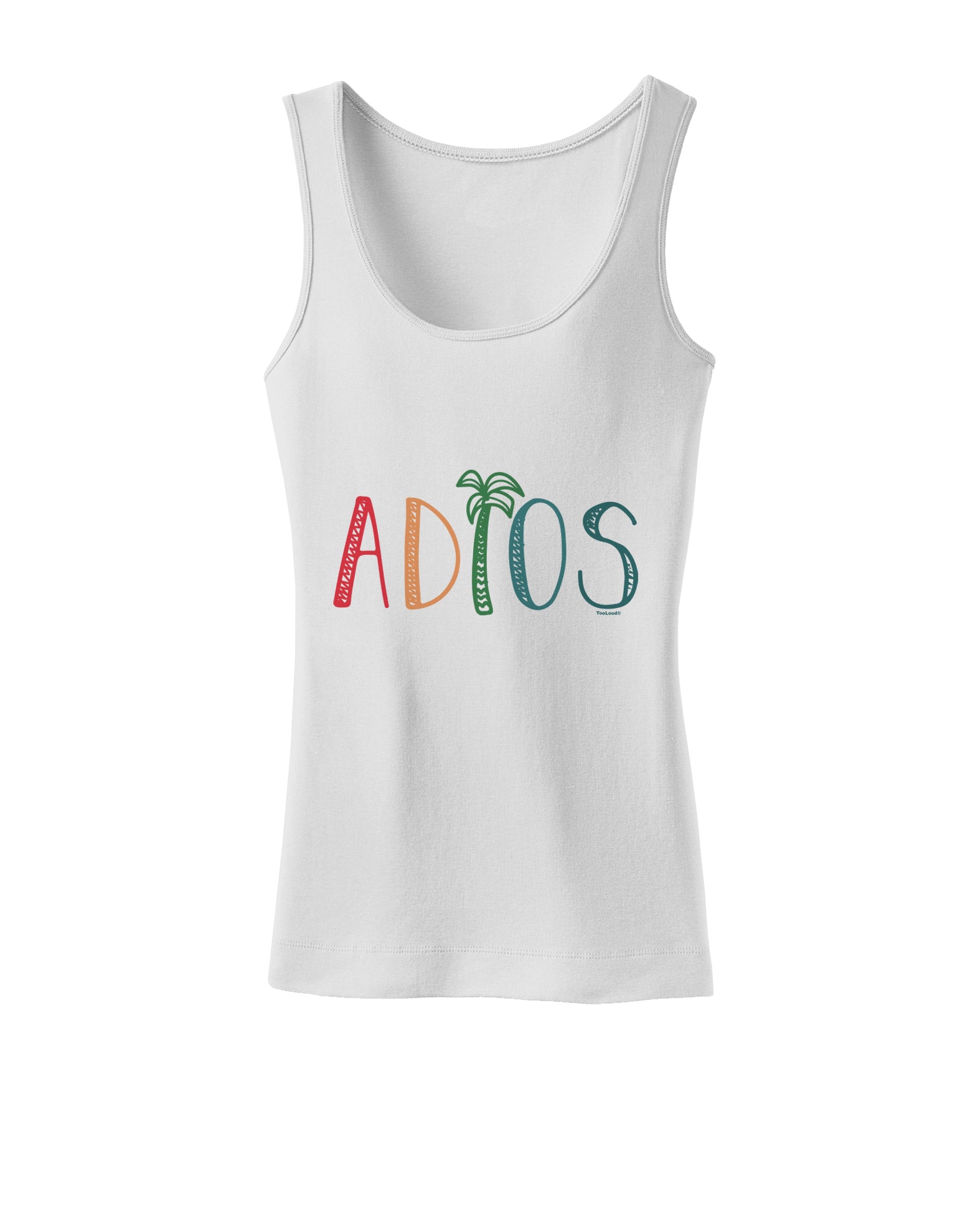 Adios Womens Petite Tank Top-Womens Tank Tops-TooLoud-White-X-Small-Davson Sales