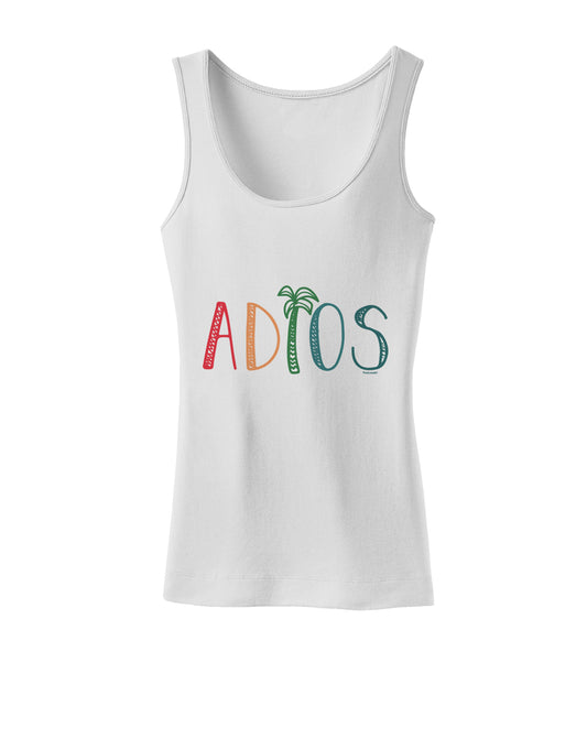Adios Womens Petite Tank Top-Womens Tank Tops-TooLoud-White-X-Small-Davson Sales