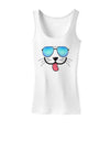 Kyu-T Face - Puppino Cool Sunglasses Womens Tank Top-Womens Tank Tops-TooLoud-White-X-Small-Davson Sales