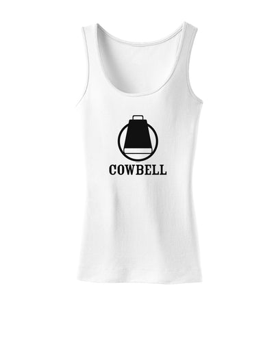 Cowbell Womens Tank Top-Womens Tank Tops-TooLoud-White-X-Small-Davson Sales