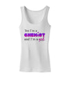 TooLoud Yes I am a Chemist Girl Womens Petite Tank Top-TooLoud-White-X-Small-Davson Sales