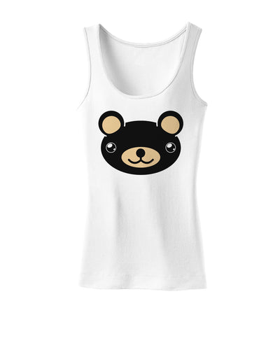 Kyu-T Head - Night Beartholomew Teddy Bear Womens Tank Top-Womens Tank Tops-TooLoud-White-X-Small-Davson Sales