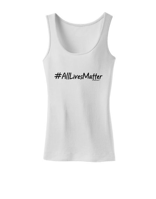 Hashtag AllLivesMatter Womens Petite Tank Top-TooLoud-White-X-Small-Davson Sales