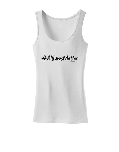 Hashtag AllLivesMatter Womens Petite Tank Top-TooLoud-White-X-Small-Davson Sales