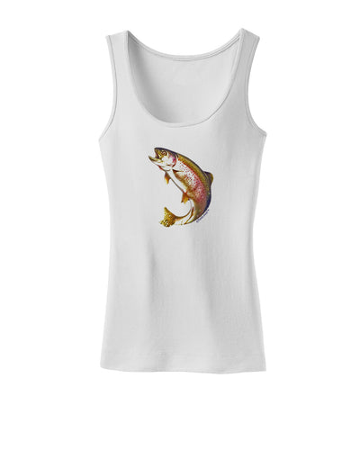 Rainbow Trout Womens Tank Top-Womens Tank Tops-TooLoud-White-X-Small-Davson Sales