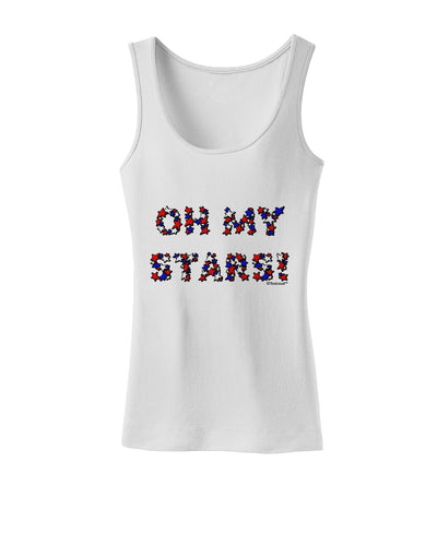 Oh My Stars Patriotic Design Womens Tank Top by TooLoud-Womens Tank Tops-TooLoud-White-X-Small-Davson Sales