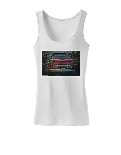 Vintage Truck Womens Petite Tank Top-TooLoud-White-X-Small-Davson Sales