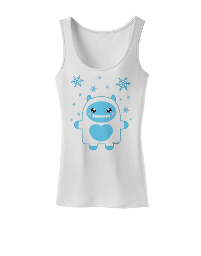 Cute Abominable Snowman Boy Yeti - Christmas Womens Tank Top-Womens Tank Tops-TooLoud-White-X-Small-Davson Sales