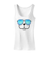 Kyu-T Face - Buckley Cool Sunglasses Womens Tank Top-Womens Tank Tops-TooLoud-White-X-Small-Davson Sales