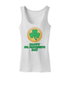 Shamrock Button - St Patrick's Day Womens Tank Top by TooLoud-Womens Tank Tops-TooLoud-White-X-Small-Davson Sales