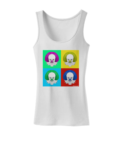 Clown Face Pop Art 2 Womens Tank Top-Womens Tank Tops-TooLoud-White-X-Small-Davson Sales