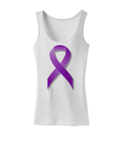 Epilepsy Awareness Ribbon - Purple Womens Tank Top-Womens Tank Tops-TooLoud-White-X-Small-Davson Sales