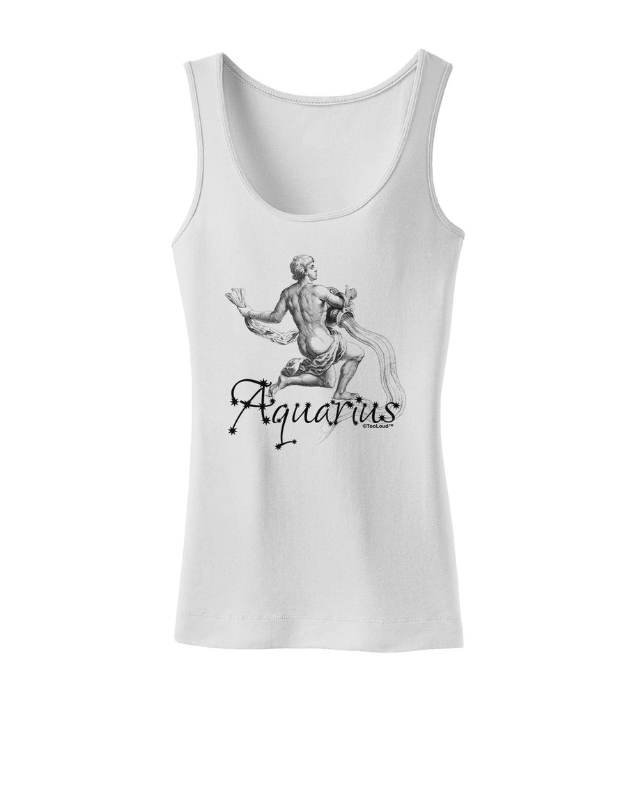 Aquarius Illustration Womens Tank Top-Womens Tank Tops-TooLoud-White-XXXX-Large-Davson Sales