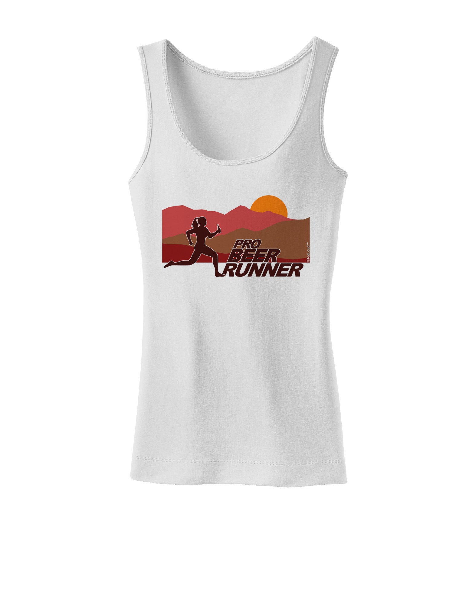 Pro Beer Runner Woman Womens Petite Tank Top-TooLoud-White-X-Small-Davson Sales