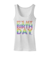 It's My Birthday - Candy Colored Dots Womens Tank Top by TooLoud-Womens Tank Tops-TooLoud-White-X-Small-Davson Sales