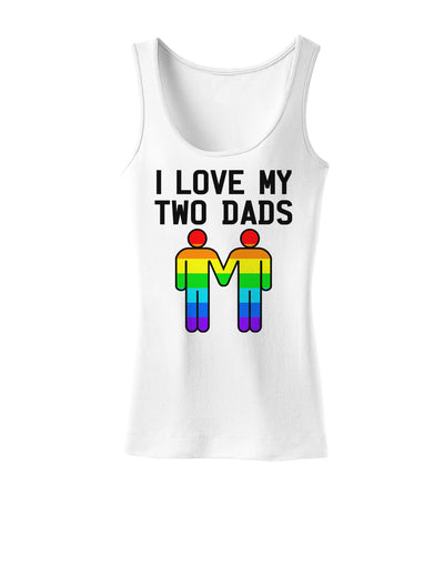 I Love My Two Dads LGBT Womens Tank Top-Womens Tank Tops-TooLoud-White-X-Small-Davson Sales