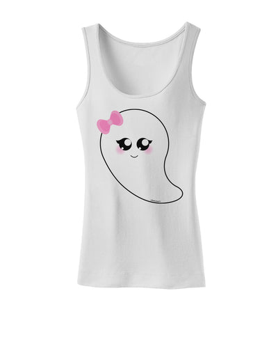 Cute Girl Ghost Halloween Womens Tank Top-Womens Tank Tops-TooLoud-White-X-Small-Davson Sales