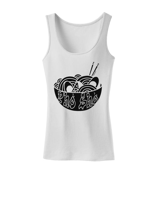 Pho Sho Womens Petite Tank Top-Womens Tank Tops-TooLoud-White-X-Small-Davson Sales