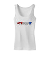 Hashtag Trumpit Womens Petite Tank Top-TooLoud-White-X-Small-Davson Sales