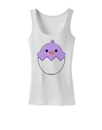 Cute Hatching Chick - Purple Womens Tank Top by TooLoud-Womens Tank Tops-TooLoud-White-X-Small-Davson Sales