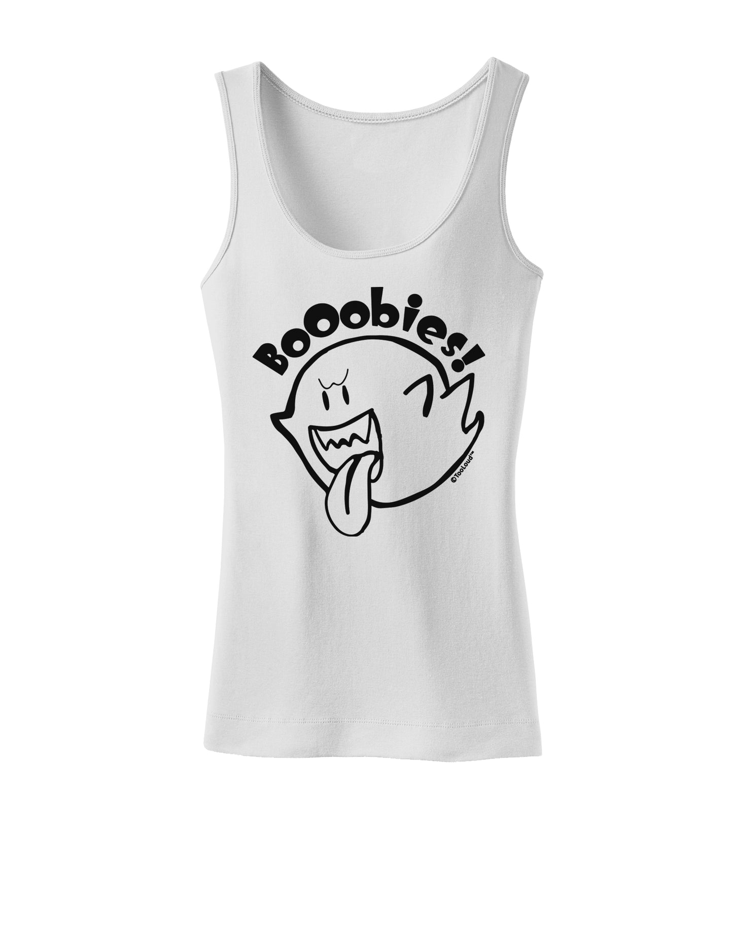Booobies Womens Petite Tank Top-Womens Tank Tops-TooLoud-White-X-Small-Davson Sales