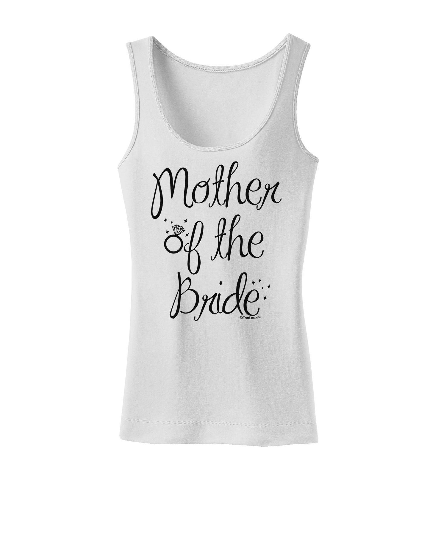 Mother of the Bride - Diamond Womens Tank Top-Womens Tank Tops-TooLoud-White-X-Small-Davson Sales