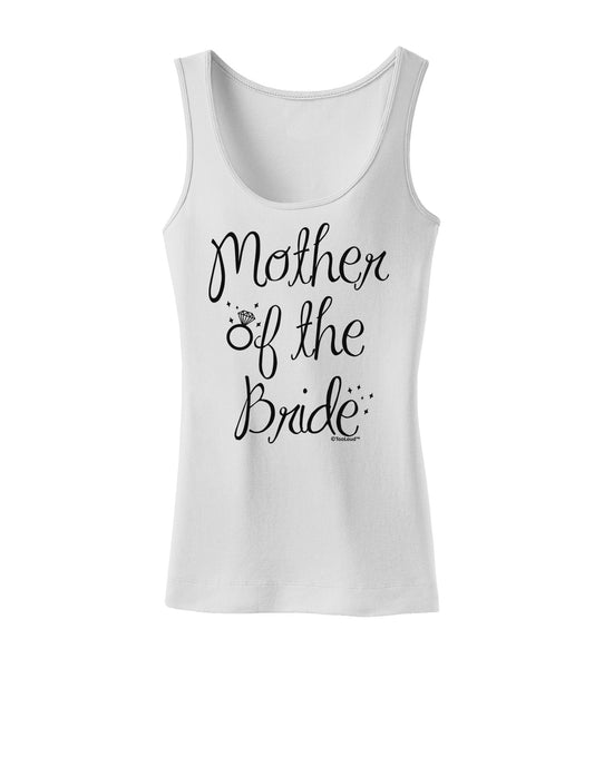 Mother of the Bride - Diamond Womens Tank Top-Womens Tank Tops-TooLoud-White-X-Small-Davson Sales