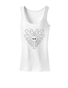 Heart Snowflake Christmas Womens Tank Top-Womens Tank Tops-TooLoud-White-X-Small-Davson Sales