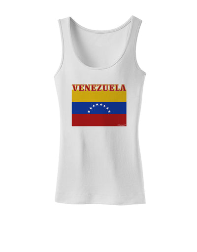 Venezuela Flag Womens Petite Tank Top-TooLoud-White-X-Small-Davson Sales