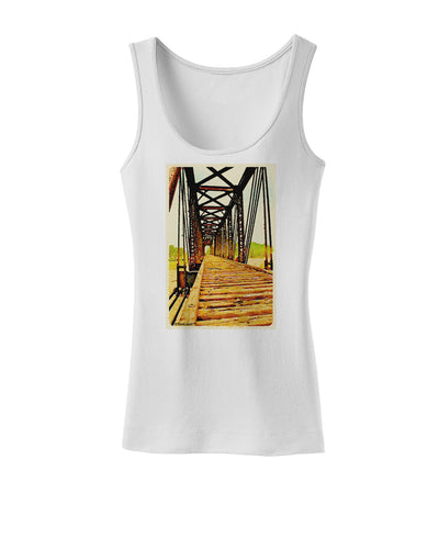 Colorado Bridge Watercolor Womens Tank Top-Womens Tank Tops-TooLoud-White-X-Small-Davson Sales