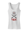 Scary Mask With Machete - TGIF Womens Tank Top-Womens Tank Tops-TooLoud-White-X-Small-Davson Sales