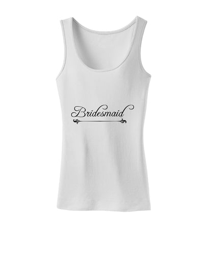 TooLoud Bridesmaid Womens Petite Tank Top-Womens Tank Tops-TooLoud-White-X-Small-Davson Sales