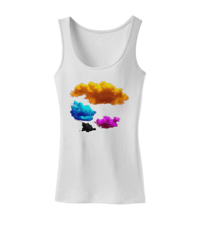 CMYK Clouds Womens Tank Top-Womens Tank Tops-TooLoud-White-X-Small-Davson Sales