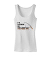 I'd Rather Be Fishing Womens Petite Tank Top-TooLoud-White-X-Small-Davson Sales