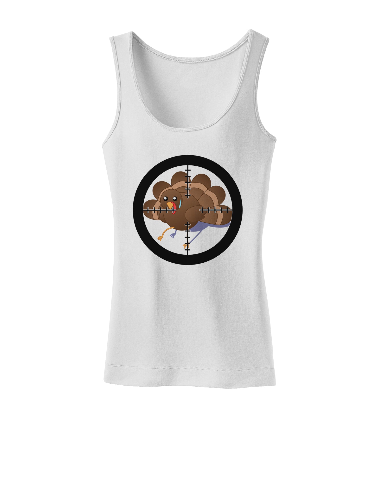 Turkey Trouble - Thanksgiving Funny Womens Tank Top-Womens Tank Tops-TooLoud-White-X-Small-Davson Sales