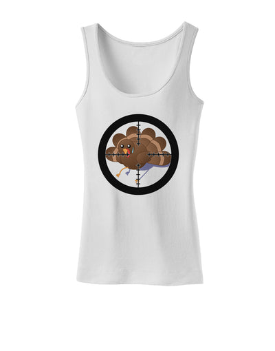 Turkey Trouble - Thanksgiving Funny Womens Tank Top-Womens Tank Tops-TooLoud-White-X-Small-Davson Sales