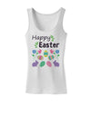 Happy Easter Design Womens Tank Top-Womens Tank Tops-TooLoud-White-X-Small-Davson Sales