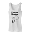 Future Doctor Distressed Womens Tank Top-Womens Tank Tops-TooLoud-White-X-Small-Davson Sales