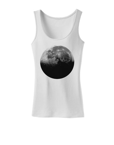 Moon of Earth Womens Tank Top-Womens Tank Tops-TooLoud-White-X-Small-Davson Sales