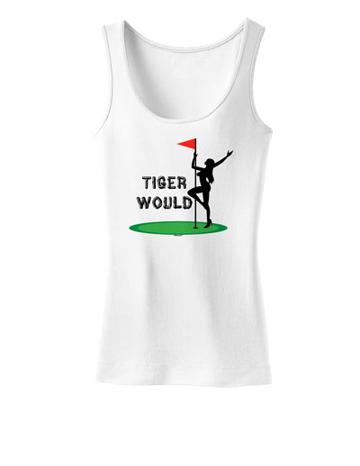 Tiger Would Womens Tank Top-Womens Tank Tops-TooLoud-White-X-Small-Davson Sales