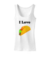 I love Tacos Womens Tank Top-Womens Tank Tops-TooLoud-White-X-Small-Davson Sales