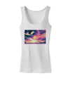 Blue Mesa Reservoir Surreal Womens Petite Tank Top-TooLoud-White-X-Small-Davson Sales