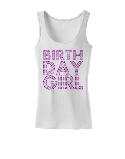 Birthday Girl - Pink and Purple Dots Womens Tank Top by TooLoud-Womens Tank Tops-TooLoud-White-X-Small-Davson Sales